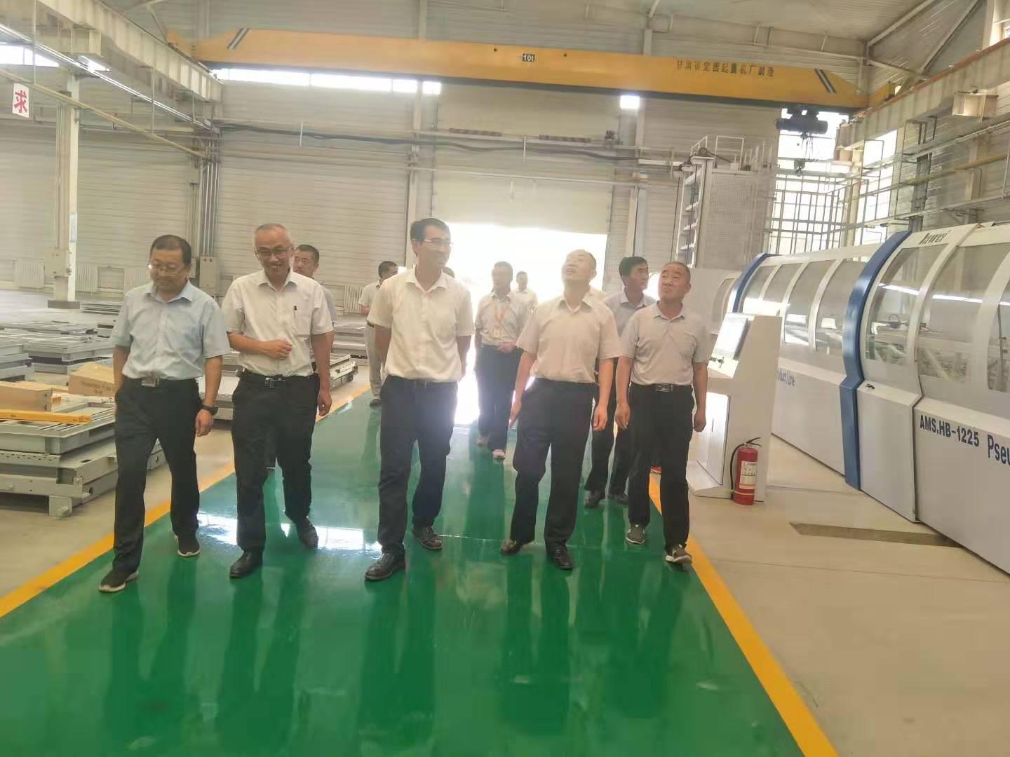 天津市社會動員專項工作組辦公室一行參觀考察“拉斯維加斯游戲3499·伊士頓”電梯廠